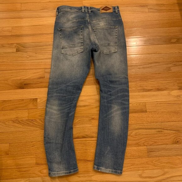 New without Tags Zara Distress Cropped Jeans 31 - Picture 2 of 10